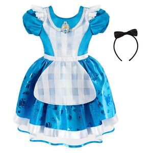 NWT Disney Alice Costume for Girls – Alice in Wonderland, Size 4 Blue